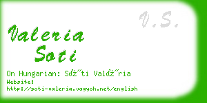 valeria soti business card